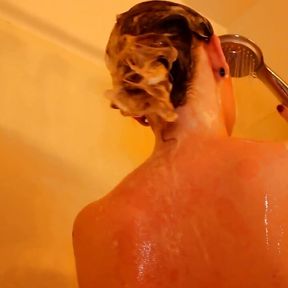 POV shower with facial cum ending