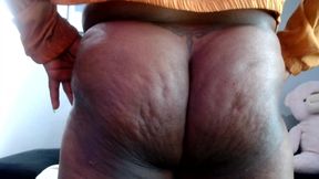 Cuckold Husband Stuffed in Oily Anal - Giantess Ebony Ass