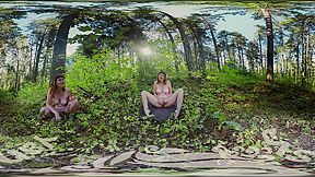 Sosha Getting Off In The Forest
