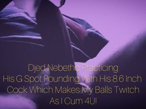 Djed pounds his Fleshlight until his balls twitch as he cums 2x inside!