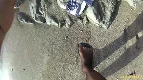 Nylon Fun at the Public Beach