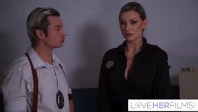 Naughty Officer Kenzie Taylor Seduces Perp While On Interrogation