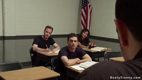 Police academy tgirl student fucking