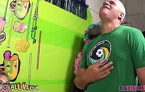 Immorallive, riley reid in a wild sex-filled game show from when she was brand new
