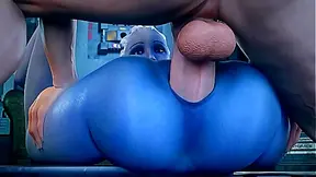 3D Sweet Babe Fucked in Every Hole