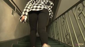 Without the AC the dykes cool down their sweaty bodies by scissoring and using a sex toy