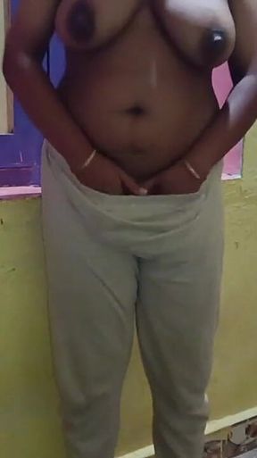 Beautiful Indian Village Aunty Hot Romance Big Boobs Press and Pussy