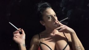 Kandys Smoking JOI – Double Cig Cum Command