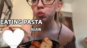 Goddess Lucy Spanks eating Pasta AGAIN Food Fetish