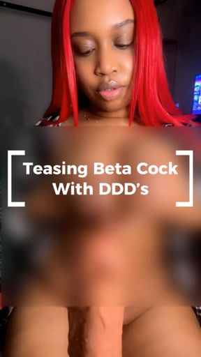 TEASING BETA COCK WITH DDDs