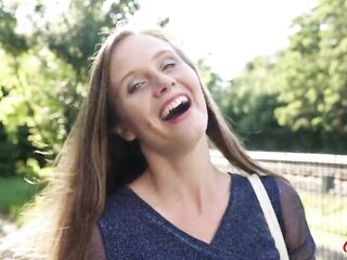 German Scout - Natural Angel Riddy with Bushy Twat Get Multiple Climax at Pick up Casting