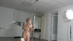 practice pole dancing