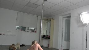 practice pole dancing