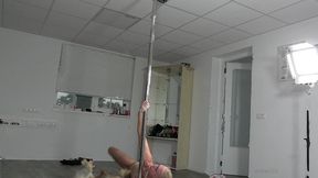 practice pole dancing