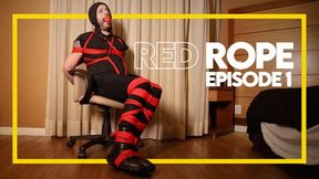 Red Rope - Episode 1 - Tonny all tied up and with a ball gag (1080p) Gay Bondage - Gay Domination - Ropes - Ball Gag - BDSM