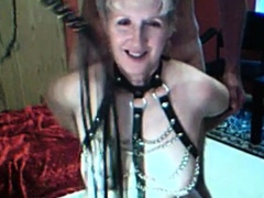 Granny Ellen has finally become a BDSM slave