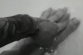 ASMR Sliding Foot Massage - long loop unwind