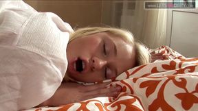 Lesbo girl gets finger fucked on both holes while lover licks her pussy