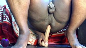 First Time Using a Big Dildo