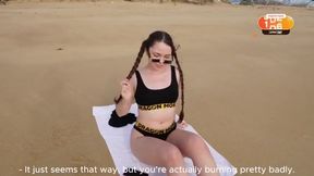 Steamy Beach Hotel Encounter: A Relaxing Massage Turns Into an Intense Connection with Siena Sky