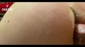 Big Dildo Sliding up My Fat Ass