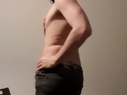 Cute puppy stripteasing for you~