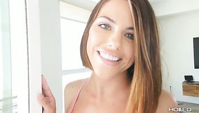 Buxom babe Adriana Chechik forgets about toys and takes tool into anus