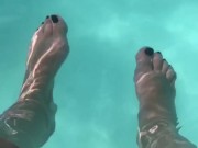 Feet and pool