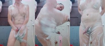 Asian ladyboy creampie pulverizes tight pink slut with unrelenting hard cock