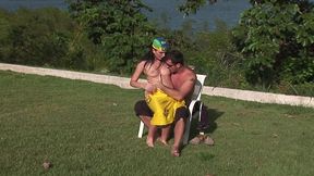 roxy gets fucked outdoors