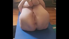 Vee Does Some Sexy Naked Yoga!