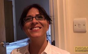 Raunchy Brit MILF Amber Gets Rough Anal and a Facial