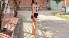 Interview with My Horny Stepsister Near Her College, Tells Me to Fuck at My House