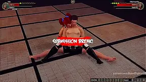 Gigi and Polly Clash in Hot Nude 3D Hentai Battle Royale