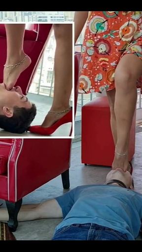 Goddess Kiffa Sadistic Boss Ep 2 - Male Defender Employee Got Foot Gagging From Sexy Boss