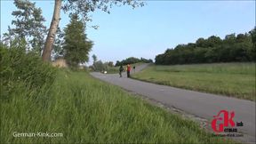 Outdoor Threesome Fuck