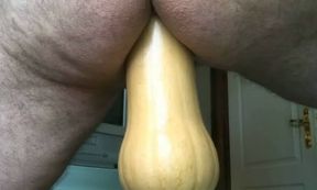 I love to get off by stuffing my ass with a butternut