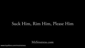 Suk him rim him tease