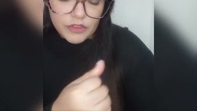 Submissive guy receives punishment from dominant girlfriend