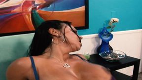 Dark Haired Cutie Mariah Milano Sucks His Dick and Takes It from Behind