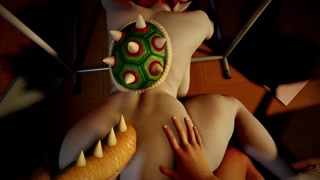 Bowsette Fucked hard on the floor | Super Mario Hentai Parody