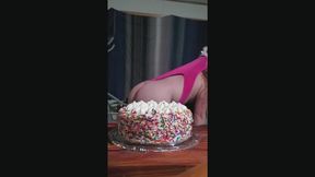 Humiliating Birthday Cake Messy Atomic Wedgie