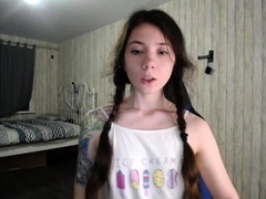 Shy brunette homemade amateur webcam teen