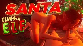 Santa Cums On Elf - Cute CGI Elf Porn - SexLikeReal