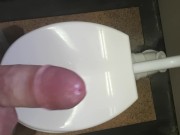 Public toilet jerkoff and cum shot Cape Town, South Africa.