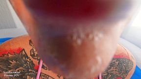 piss and facefuck for tattooed goth girl by bbc, piss, pee, piss drinking, pee shower, pee in throat, sloppy bj