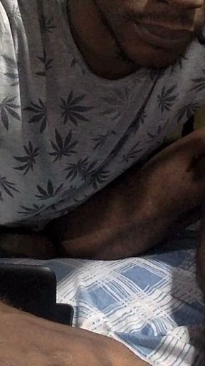 Caught Black Sexy Boy Masterbating