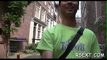 Hot man takes a travel and visites the amsterdam prostitutes