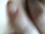 Me Naked in Bed, Teasingly Fingering My Hot Transwoman Asshole, w/Close-Up
