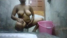 Desi Girl Bathing